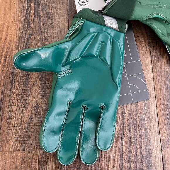 Nike D-Tack 7.0 Lineman Football Gloves Padded Green Mens Size 3XL FN0271-303 - Picture 5 of 11